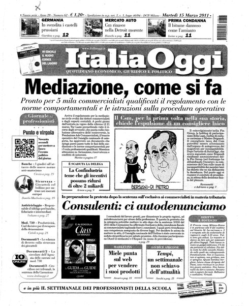 Italia oggi : quotidiano di economia finanza e politica